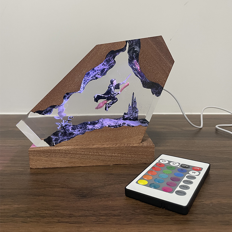 Ahşap Reçine Epoksi Lamba Sihi - Desk Setup Lamp incelemesi ve fiyatı