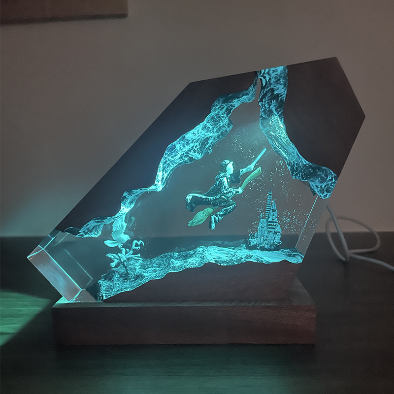 Ahşap Reçine Epoksi Lamba Sihi - Desk Setup Lamp incelemesi ve fiyatı